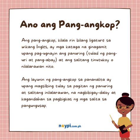 Pang Angkop Kahulugan Uri At Mga Halimbawa Ng Pang Angkop • Ph