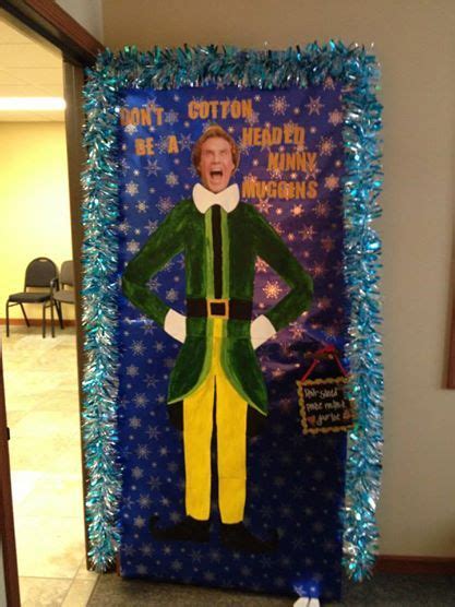 Buddy The Elf Christmas Door Decorating Contest Elf Decorations