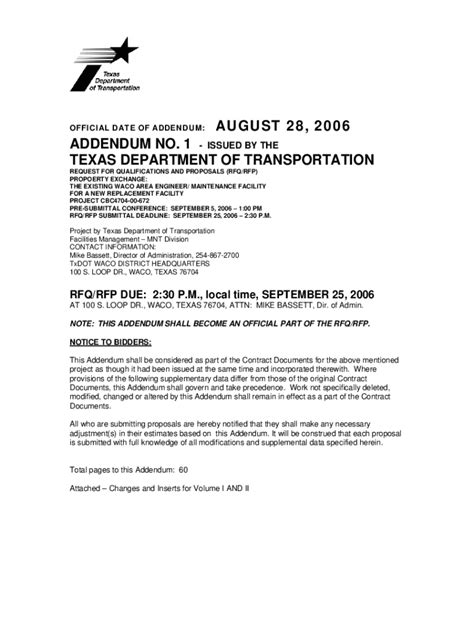 Fillable Online Ftp Txdot Ftp Txdot Govpubtxdot InfoTEXAS DEPARTMENT OF