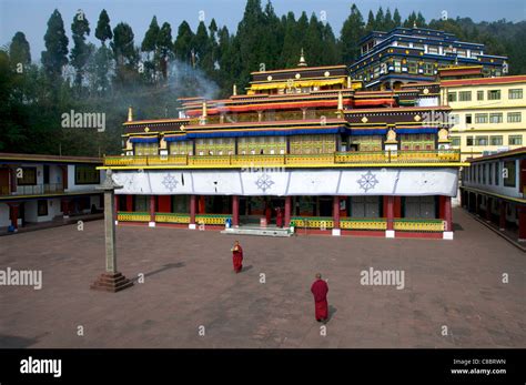 rumtek monastery  res stock photography  images alamy