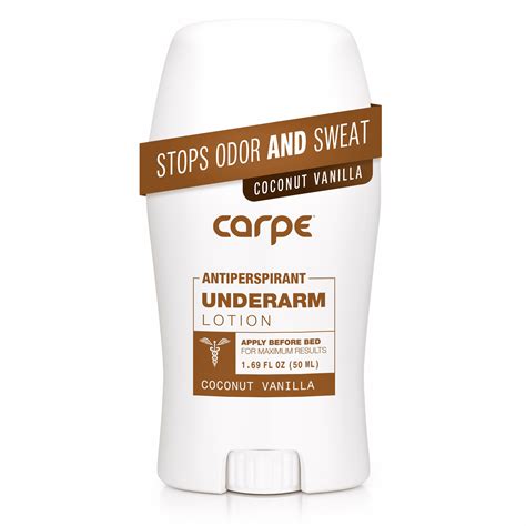 Carpe Coconut Vanilla Antiperspirant Deodorant, Sweat and Odor Control