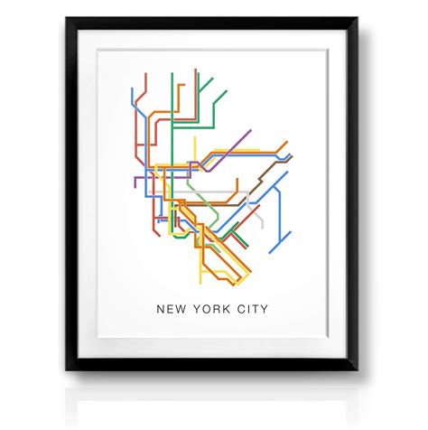 Buy Modern New York City Subway , Minimalist New York City Metro