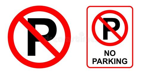 No Parking Sign Stock Vector Illustration Of Isolated 29931253