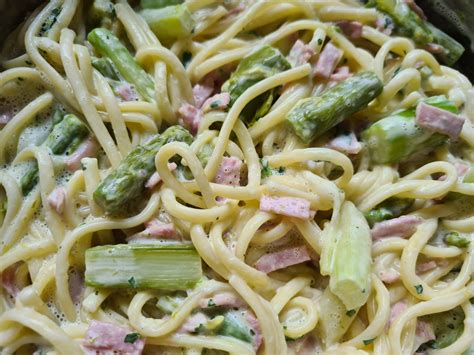 Pasta Met Groene Asperges En Ham Di Eet Be