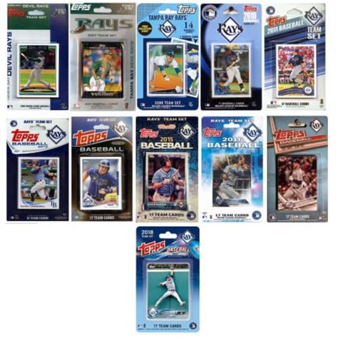 C I Collectables RAYS1118TS 2018 MLB Tampa Bay Rays 11 Different