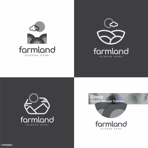 pertanian tanah simbol vector desain template ilustrasi ilustrasi stok