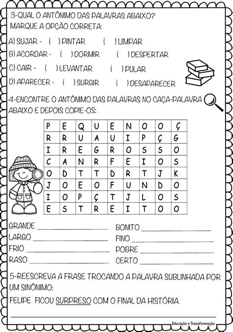 Sinônimo E Antônimo De Certo - 8