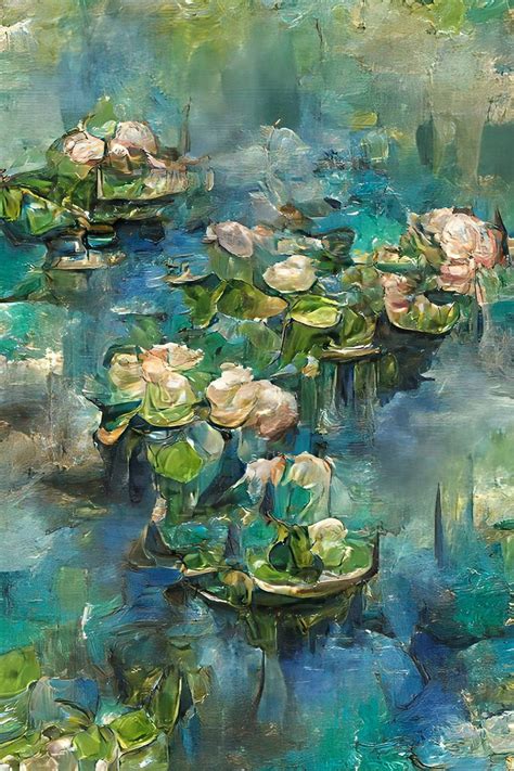 claude monet water lilies painting