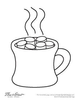 Hot Chocolate Mug Coloring Page
