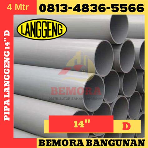 Jual Pipa Pvc Warna Abu Merek Langgeng Inch Tipe D Harga Grosir