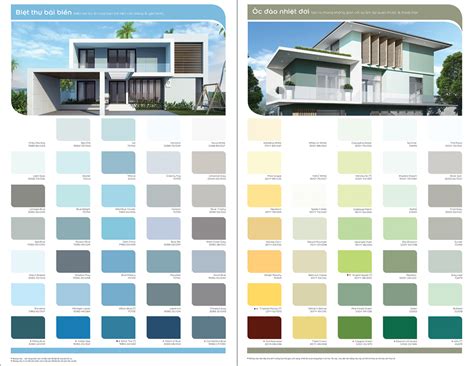 Bảng màu sơn Dulux ngoài trời (ngoại thất) Dulux Weathershield 2025