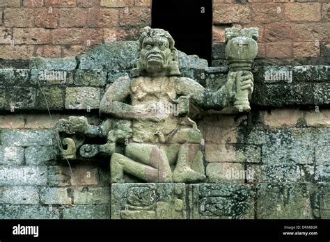 Pre Columbian Art Maya Archaeological Site Of Copan Howler Monkey