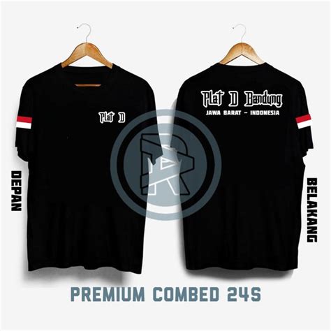 Jual Kaos Premium Combed S Desain Tulisan Plat D Bandung Jawa Barat