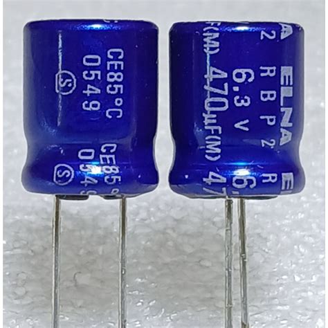 Elna RBP2 470uf 6.3v Bipolar Capacitor คาปาซิเตอร์ ตัวเก็บปนะจุ ชนิด ...