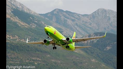 Full Hd Waving Pilots S7 Airlines Boeing 737 8gjwl Taxi And