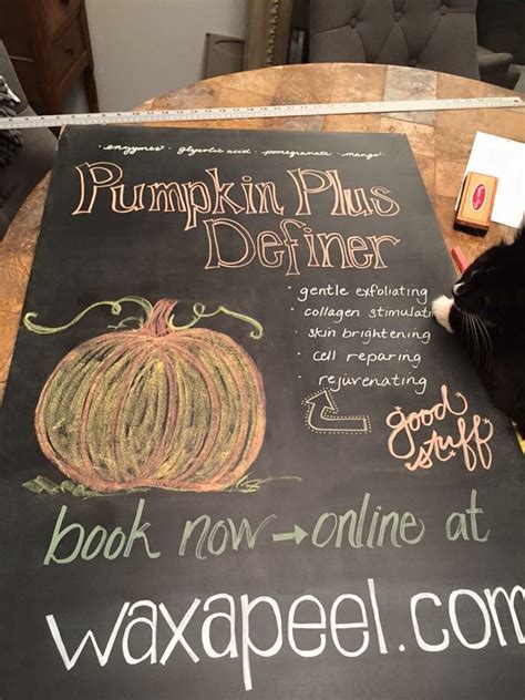 October Chalkboard Sign For My Friends Salon Chalk And Chalk Pens