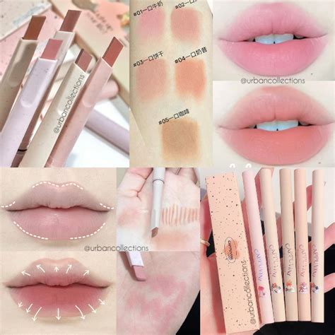 Jual CAPPUVINI Pencil Lip Liner Pencil Matte Lipstick Nude Color Lipstick Matte LipLiner Pensil