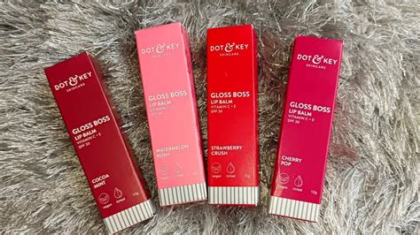 New Launch Dot And Key Gloss Boss Lip Balm With Vitamin C E Spf 30