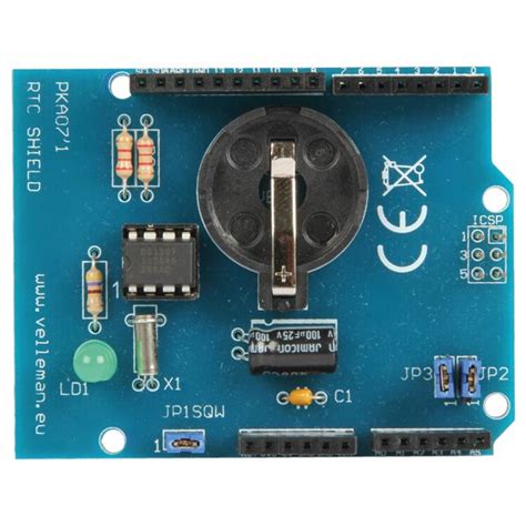 Velleman Rtc Real Time Clock Shield For Arduino Electronic Kit