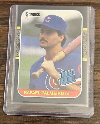 Donruss Rated Rookie Rafael Palmeiro Rc Ebay