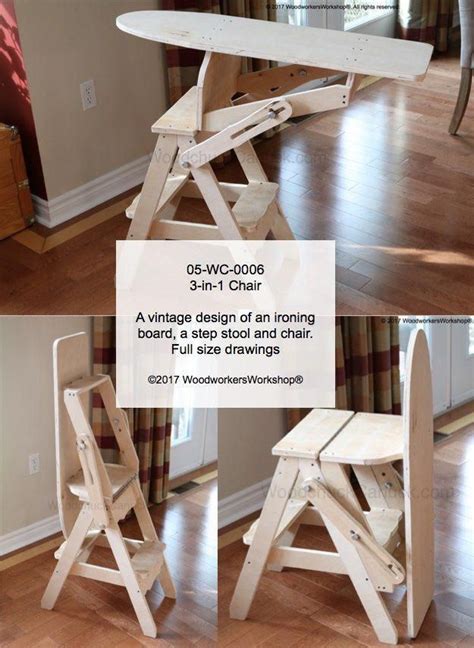 Ironing Board Chair Step Stool Plans Woodworking