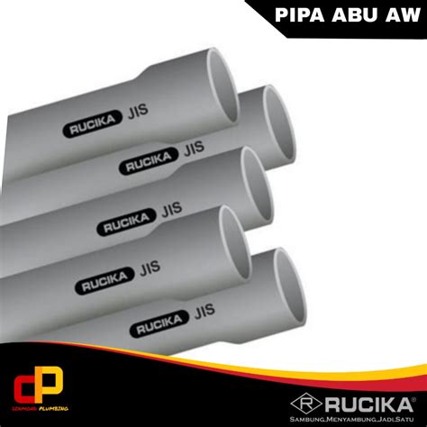 Jual Pipa Pvc Rucika 4 Inch Tipe Aw Abu Jis Vp Pralon Aw Panjang 4