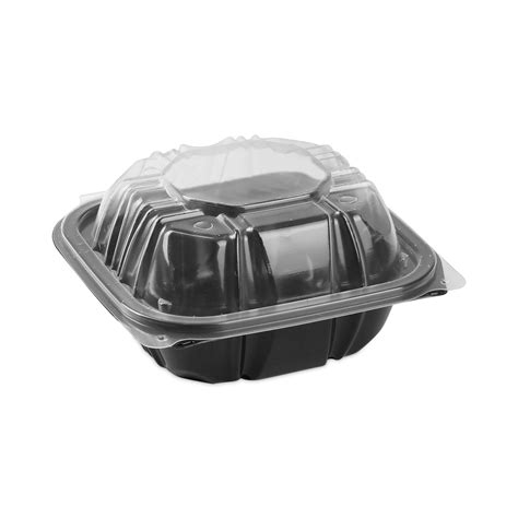 Pactiv Evergreen Earthchoice Vented Dual Color Microwavable Hinged Lid