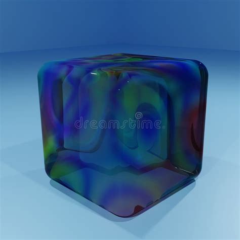 Abstract Glass Cube Gradation Background Wallpaper Stock Illustration ...