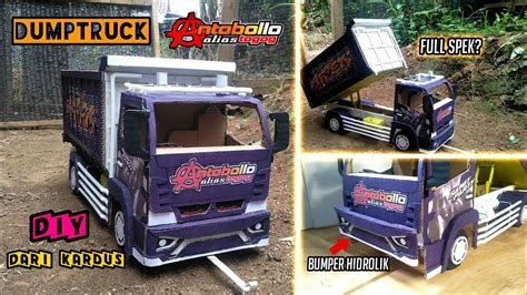 Membuat Miniatur Truk Antobolo Alias Togog Dari Kardus Bumper Hidrolik