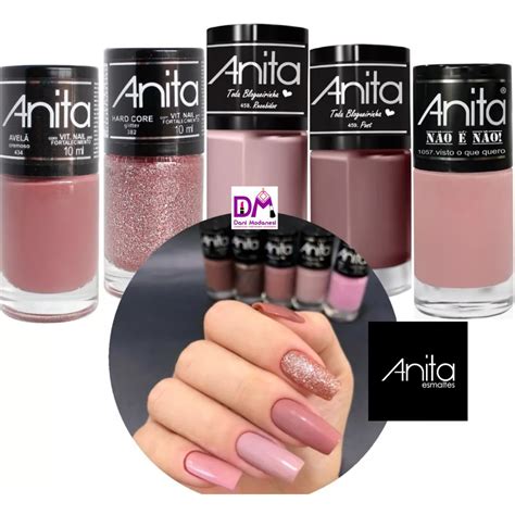 Esmaltes Anita Tons De Nude Cores Shopee Brasil