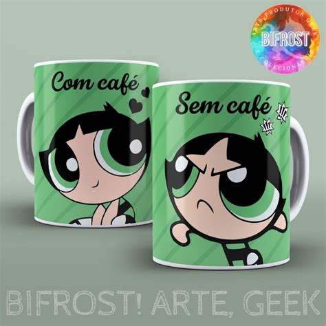 Caneca Docinho Super Poderosas - Caneca Docinho Meninas Super Poderosas com Café, sem Café | Elo7