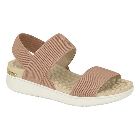 Sandália Elástico Canelado Nude Gilmed Distribuidora Catálogo de Produtos