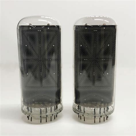 Rare Pair Of Vintage Burroughs B B Alphanumeric Nixie Tubes W