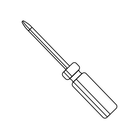 Screwdriver Black And White