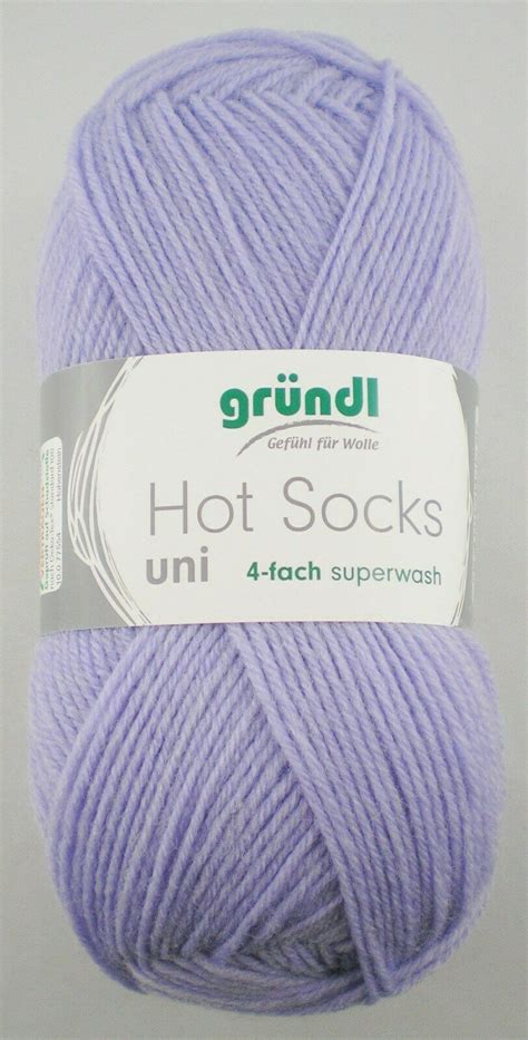 Gründl Hot Socks Uni 50g Sockenwolle 4 fach Sockenwolle Wolle Garne Strickmaus Jasmine