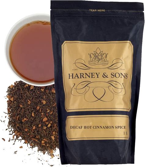 Amazon Harney Sons Decaffeinated Hot Spice Loose Tea Cinnamon 16 Ounce Grocery