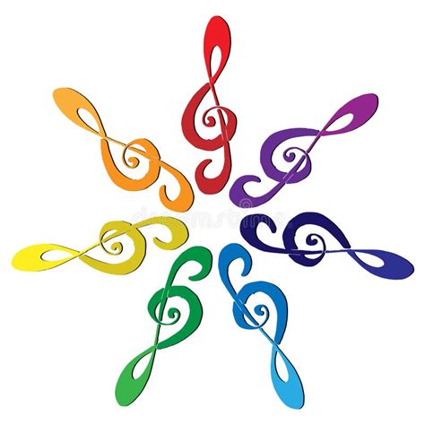 Treble Clef Vector Illustration Of Treble Clef Sketch Musical Notes Hand Drawn Treble Clef