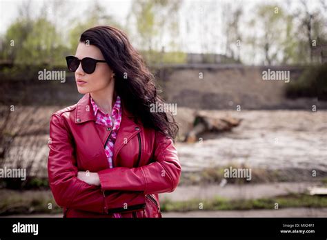 Beautiful, authentic girl poses for photos. A young natural woman ...