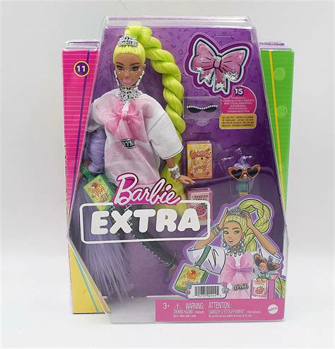 Barbie Extra Lalka Neonowe Zielone W Osy Hdj Barbie Loombard Pl