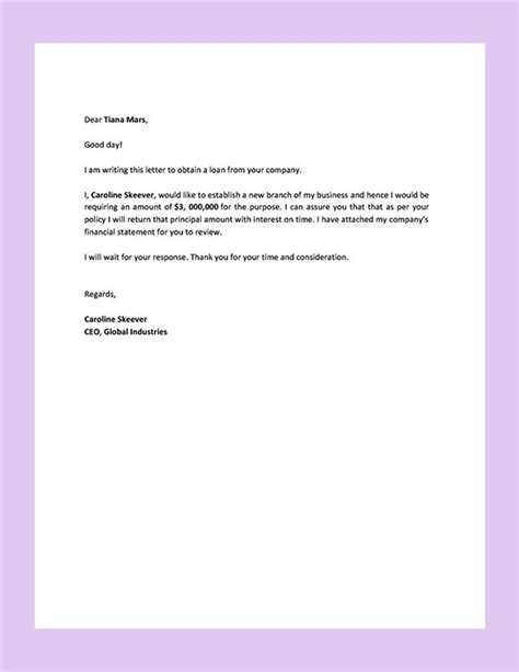 Mortgage Loan Takeover Request Letter Sample Letter To Bank Images