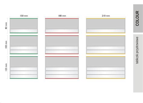 Tabliczka COLOUR - indywidualna wkładka i wymienne panele - Omegasystem