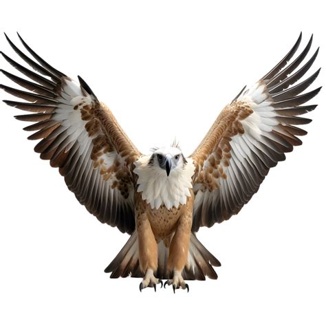 Majestic philippine eagle spreading wings in its natural habitat