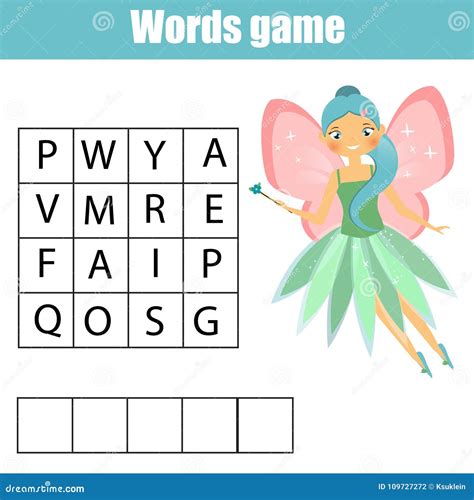 Jeu Ducatif D Enfants Le Puzzle De Recherche De Word Badine L Activit