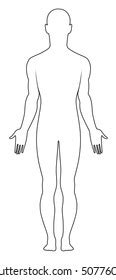 Full Length Front View Standing Naked Stock Vector Royalty Free 50776090 Shutterstock