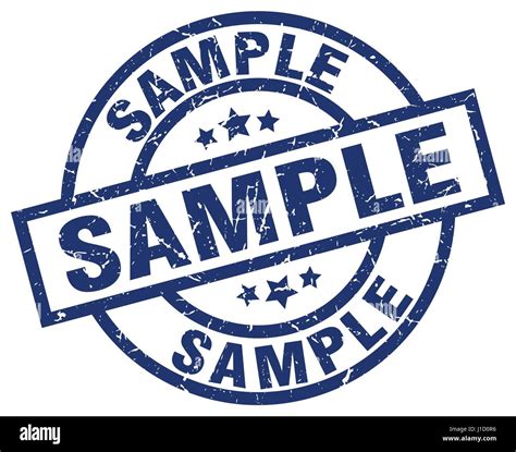 sample blue  grunge stamp stock vector image art alamy