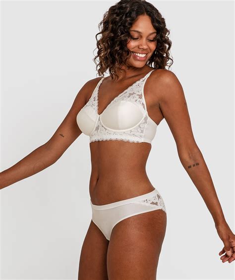 Bras N Things Planet Bliss Lace Brazilian Knicker Ivory 01238703