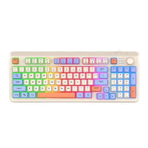 Husxh K Gaming Keyboard Rgb Light Mechanical Keyboard Usb Port Luminous Keyboard Keys Hot