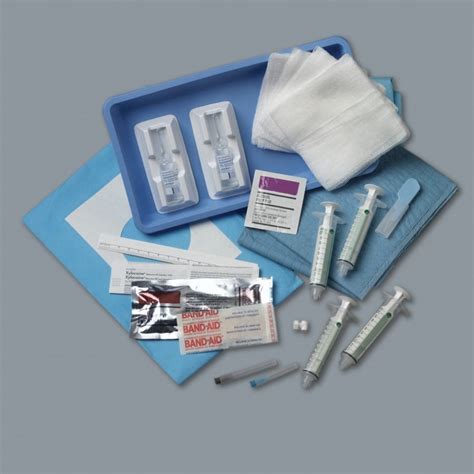 ct biopsy tray absorbent towels alcohol swab stick single