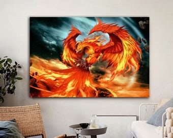 Phoenix Wall Art Simurgh Mythologic Wooden Wall Decor Myth Etsy