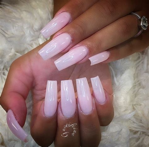 Nude Square Shape Acrylic Nails Fiina Nail Lounge Ig Nails Nail Designs Acrylic Nails